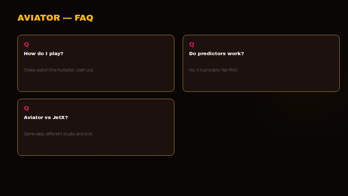 PlayinMatch Aviator questions and answers