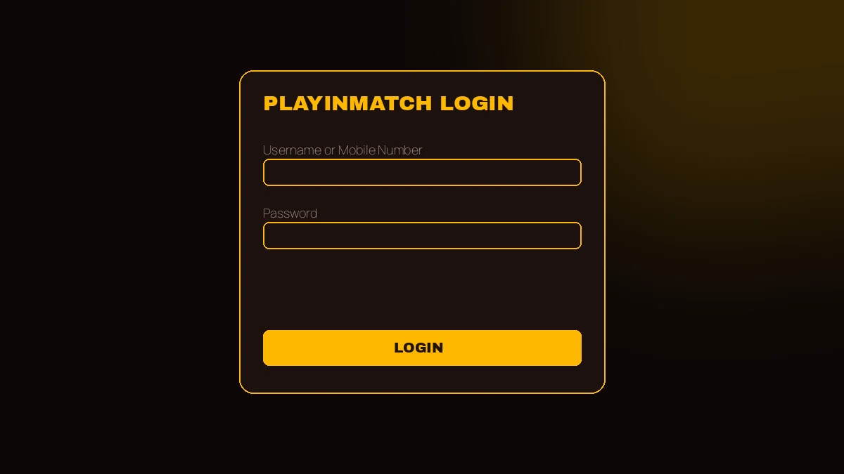 PlayinMatch login console showing password and OTP sign-in routes