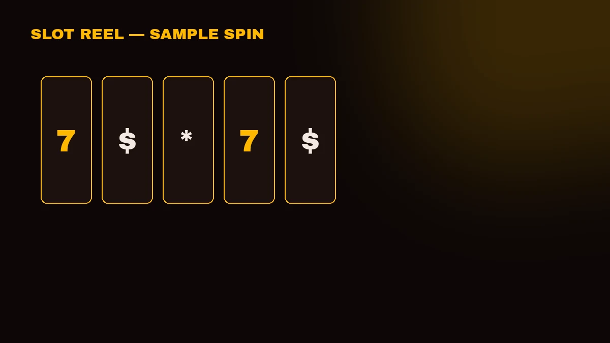 Close-up of PlayinMatch slot reels showing symbols and a payline